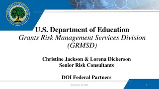 Department of Education Grants Risk Management Services Division Overview