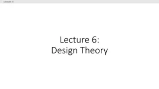 Understanding Design Theory: Lecture 6 Overview & Normal Forms