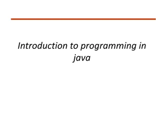 Introduction to Programming in Java: Basics and Structure Explained