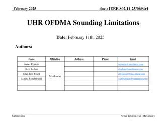 Efficient Support for MU-MIMO and OFDMA in UHR