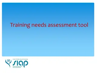 Training Needs Assessment Tool for Statistical Training