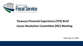 TFX Brief Issues Resolution Committee Meeting Overview