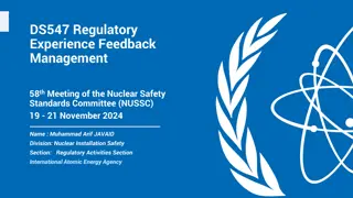 Experience Feedback Management in Nuclear Safety Regulations