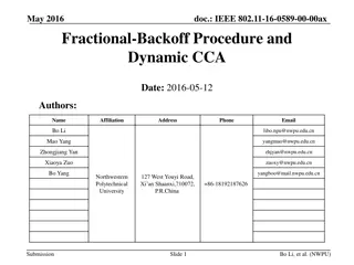 Enhancing Area Throughput with Fractional Backoff Procedure in IEEE 802.11-16-0589-00-00ax
