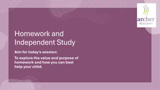 Understanding the Value and Impact of Homework for Student Development