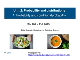 Probability and Distributions in Statistics: Key Concepts and Applications