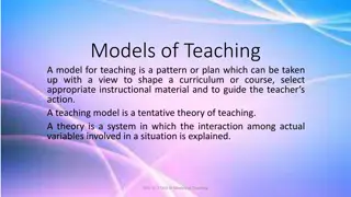 Understanding Models of Teaching in Education