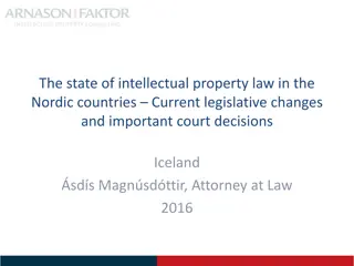 Intellectual Property Law Updates in Nordic Countries