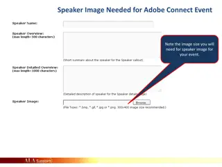 Speaker Image Creation Guide for Adobe Connect Event
