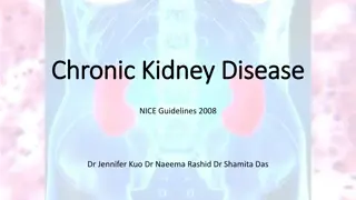NICE Guidelines for Chronic Kidney Disease Management