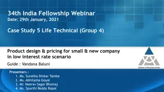 Life Insurance Product Design and Pricing Case Study