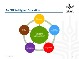 Implementing ERP Solutions in Higher Education and Research Management