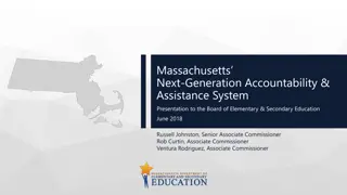 Massachusetts Next-Generation Accountability System Overview