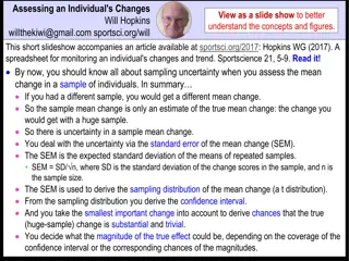 Understanding Individual Changes: A Statistical Perspective