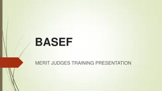 BASEF Merit Judges Training: Important Dates, Criteria & Resources