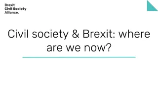 Brexit and Civil Society: Current Status and Future Implications