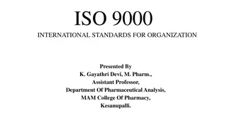 ISO 9000 International Standards for Quality Management Systems