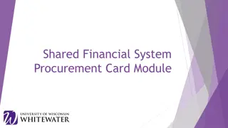 Electronic Procurement Card Process at University of Wisconsin-Whitewater