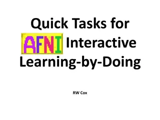 Interactive Learning Tasks and Tips for AFNI Image Viewer
