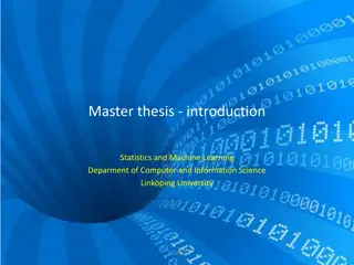 Master Thesis Guidelines and Deadlines at Linkping University