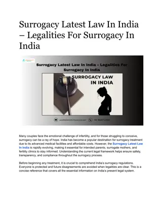 Surrogacy Latest Law In India – Legalities For Surrogacy In India