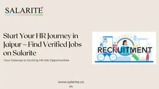 Start Your HR Journey in Jaipur – Find Verified Jobs on Salarite