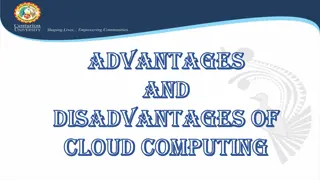 Key Advantages and Disadvantages of Cloud Computing