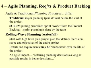 Different Approaches in Agile and Traditional Planning Practices