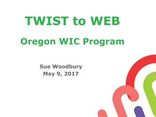 Oregon WIC Program Technology Upgrade Overview