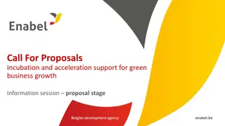 Green Business Incubation and Acceleration Support Program