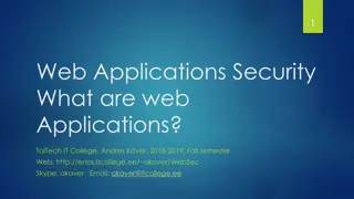 Understanding Web Application Technologies Overview