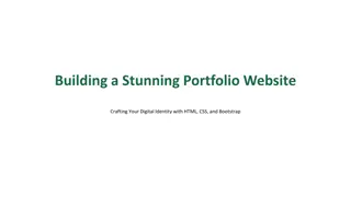 Crafting a Stunning Portfolio Website with HTML, CSS, and Bootstrap