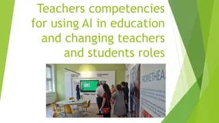 Developing Teacher Competencies for Using AI in Education