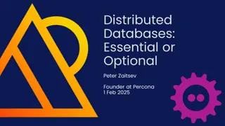 Understanding Distributed Databases and Scalability