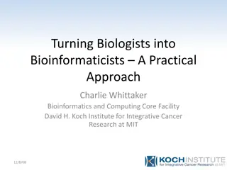 Empowering Biologists with Bioinformatics Training