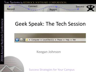 Success Strategies for Trac System Setup at Redrock Conference 2018