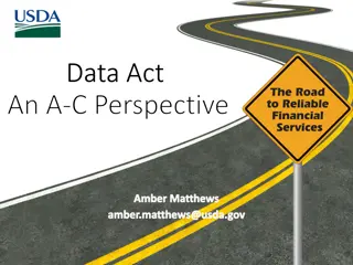 Understanding the DATA Act: A-C Perspective by Amber Matthews