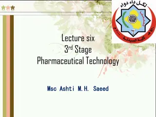 Advanced Formulation Techniques in Pharmaceutical Technology