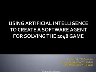 Creating an AI Software Agent for Solving 2048 Game