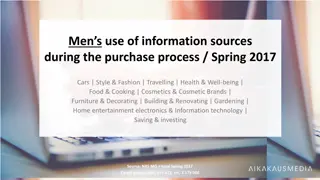 Men's Purchase Process Information Sources Spring 2017 Analysis