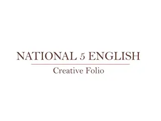 Crafting a Personal Reflective Essay for National 5 English Creative Folio