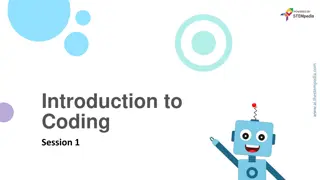 Introduction to Coding and Programming Concepts