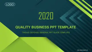 2020 Quality Business PPT Template for General Defense Guide