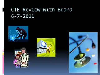 CTE Review and Future Plans for School District's Career and Technical Education Programs