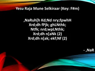 Yesu Raja Mune Selkiraar Oosanaa Geetham Paaduvom