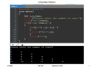 Unique Number and Alphabet Patterns for CSE Students on 5/13/2025