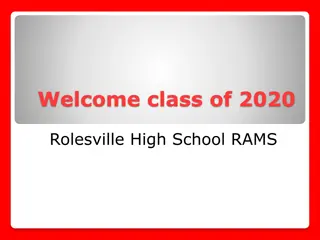 Rolesville High School Class of 2020 Graduation Information