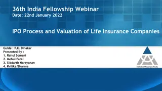 Valuation Frameworks in Indian Life Insurance Companies