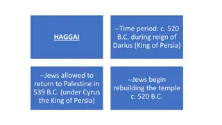 Haggai's Call for Temple Rebuilding in 520 B.C. Under Darius