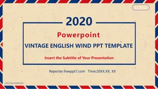 Vintage English Wind PowerPoint Template - Presentation Showcase